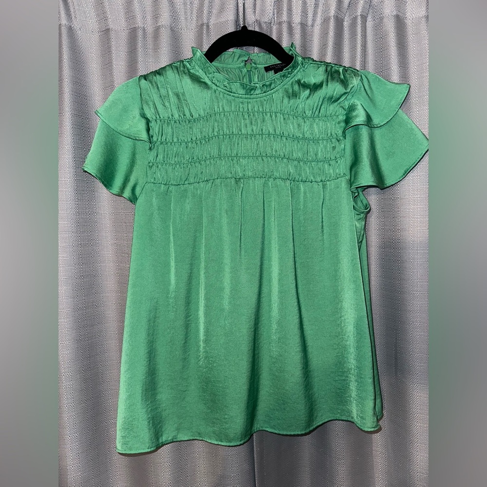 Ann Taylor Petite, Size XSP, Green Blouse
